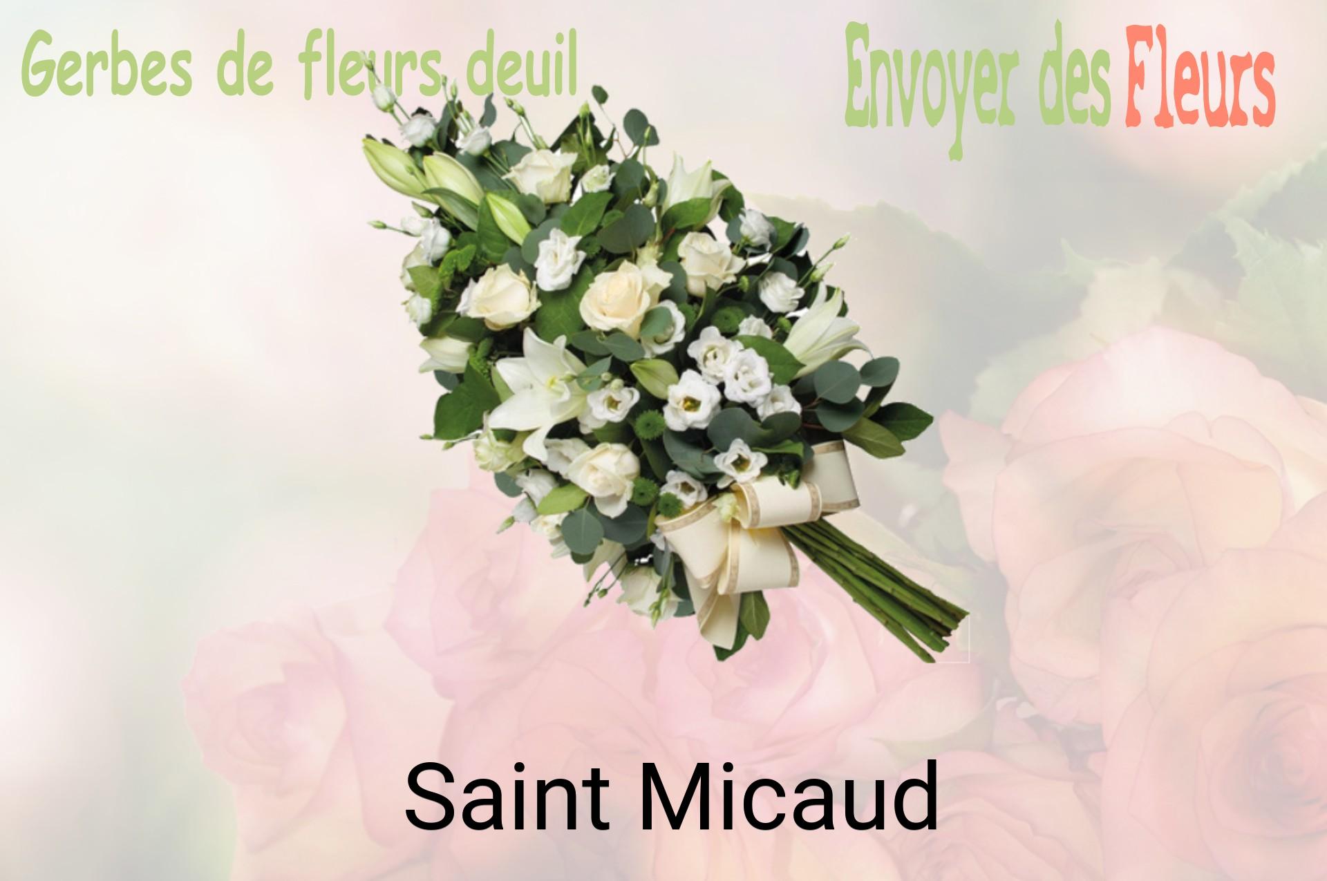 Gerbe de fleurs de deuil livrée à Saint-Micaud